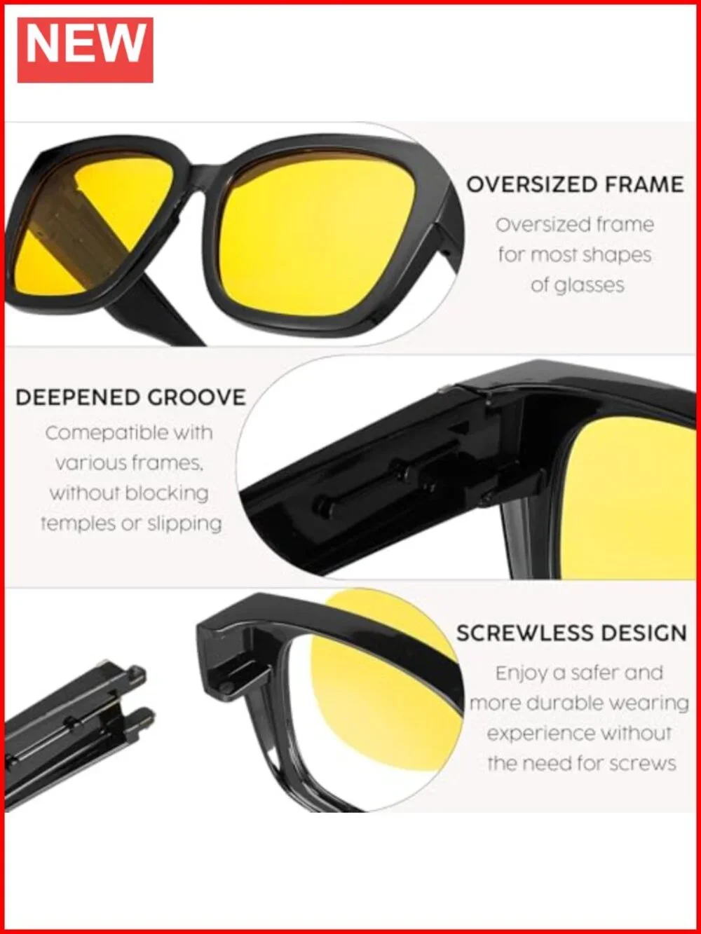 Classic Polarized Night Driving Sunglasses for Men Women
